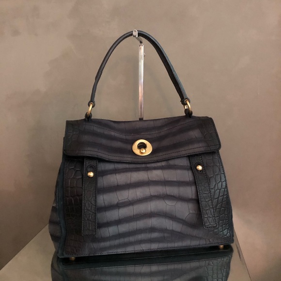 Yves Saint Laurent Handbags - YSL muse two croc embossed nubuck bag